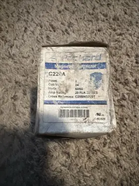 C220a Packard 20 Amp 24 Vac Double 2-pole Definite Purpose Contactor Hvac New