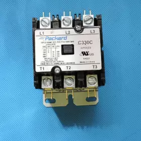 C330c Packard Contactor 3 Pole 40 Amps 30 Fla 208/240 Coil Voltage 50/60 Vac