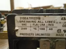 3100a20q2208 Products Unlimited 3100a2002208 Contactor Inch Used #2