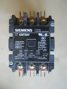 42af35af Siemens New Furnas 3 Pole 25 Amp Contactor Coil 120vac