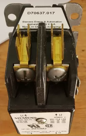 45eg20al Siemens New Genuine Seimens Contactor Series 50/60hz 240 277 Volt 30amp 2pole #3