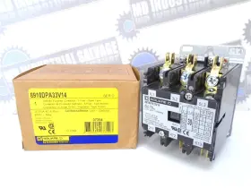 8910dpa33v14 Square D - Contactor 30a 3p 20hp 575vac 24v Coil New