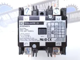 8910dpa42v14 Square D - Contactor 40a 2p 7.5hp 230vac 24v Coil -new In Box #2