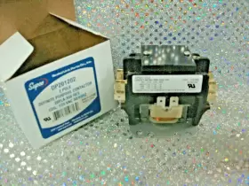 Dp201202 Supco Contactor Definite Purpose 2 Pole Fla 20 Coil 120 Vac #