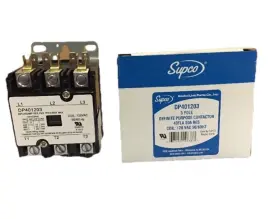 Dp401203 Supco 3-pole Contactor 40fla 120vac 50/60hz Lot Of 2 E27