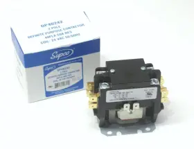 Dp40242 Supco Contactor 40 Fla 50 Rla 24 Volts 2 Pole #3