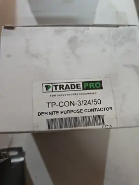 Tp-con-3 Trade Pro 817506020810 - 3 Pole Definite Purpose Electrical Contactor Tp-con-3/24/50