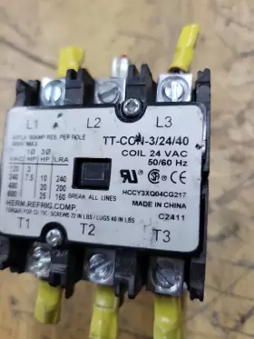 Tt-con-3 Tradepro Tt-con-3/24/40 Definite Purpose Contactor 24v Coil #3