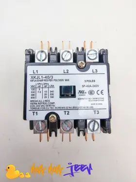 Sfctr3p40a24vl Trane Hvac Motor Contactor 3 Pole 50 Amp Per 24 V 50/60 Hz
