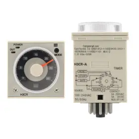 0.5s-300h Vikye 765613785231 Delay Timer Relay H3cr-a Knob Control Time #3