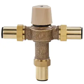 Watts 0559164 Thermostatic Mixing Valve 1/2 Inch Lead Free 150 Psi Quick Connect