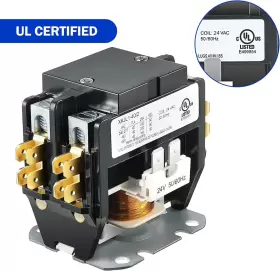 Contactor-0096  Wenzhou Xika Electrical Co. Ltd -contactor-0096 Carrier Hvac Motor Contactor 24vac 40 Amp Coil Single Pole / 1 Furnace Re #2