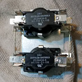 Zettler Controls Zc24a34-6 24v Contactor Relay Assembly H1-110 C1-110