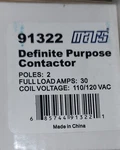 30 Amp 120 Volt Coil Condenser Contactor Mars Double-pole New 91322. Fixed Price $22.00.