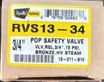 Apollo RVS13-34 Series Bronze Safety Relief Valve, Hv Steam. Fixed Price $69.99.