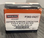 Totaline P282-0421 Definite Purpose Contactor Pole 40FLA 50A 24VAC Coil. Fixed Price $33.24.
