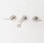 Signature Hardware Solid Construction Wall-mount Bathroom Faucet-brushed Nickel. Fixed Price $299.00.