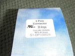 (n.o.s.) (source S1-DP330024 24V Contactor Res 40 Amps). Fixed Price $17.50.