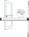 Adams Rite 8633-36 Cvr Exit Device (black). Fixed Price $850.00.