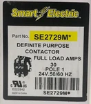 Smart Electric SE2729M Single Pole 30 Amp 24 Volt Contactor Definite Purpose. Fixed Price $12.00.